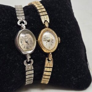 Vintage Dorset 17 Jewels 10K RGP & Timex Ladies Watch Lot 10kGF Speidel Bands